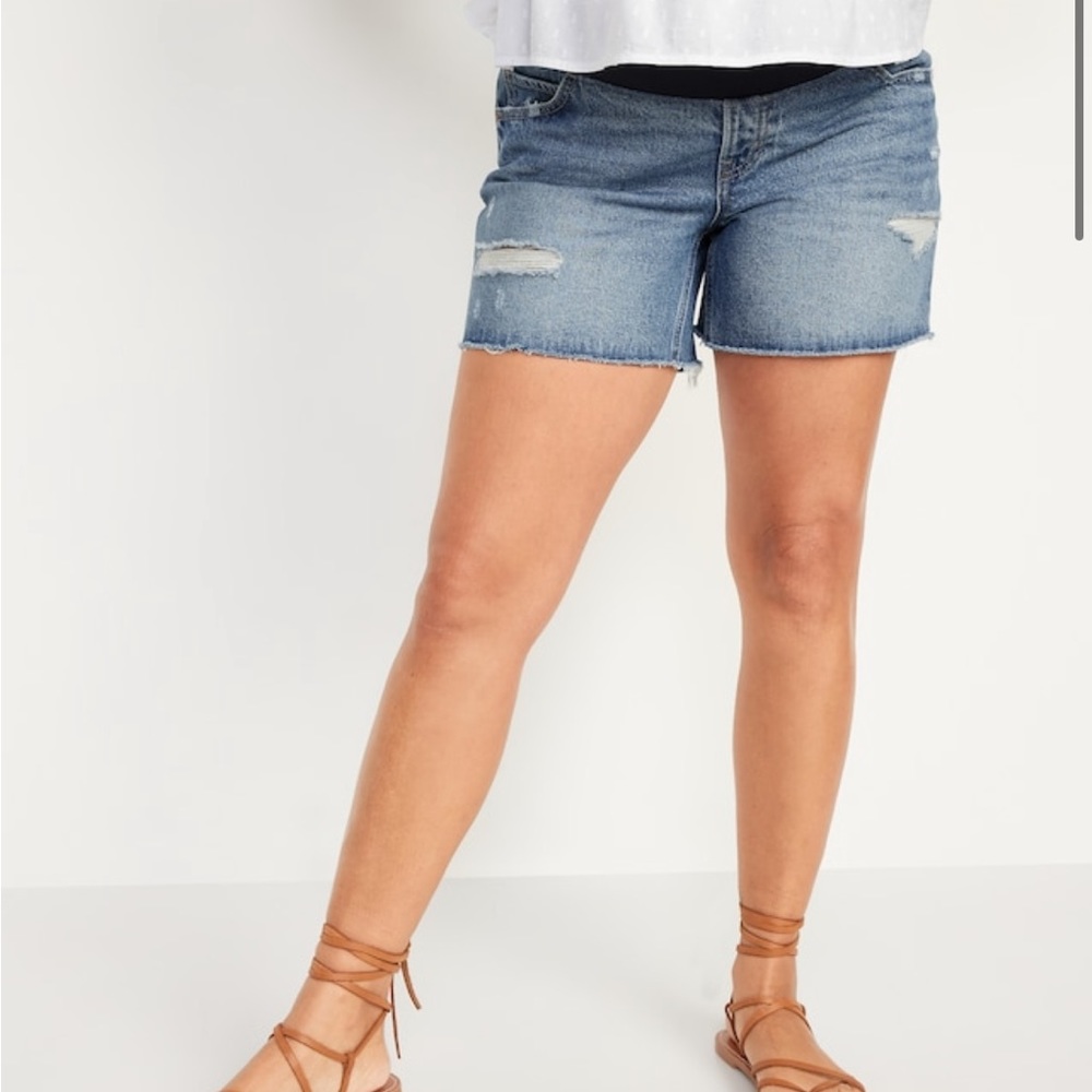 Old Navy Maternity Jean Shorts Size 6